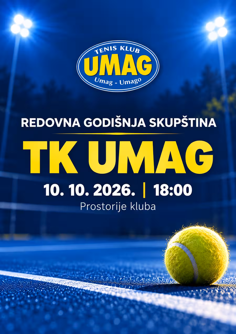 Poziv na redovnu godišnju Skupštinu TK Umag