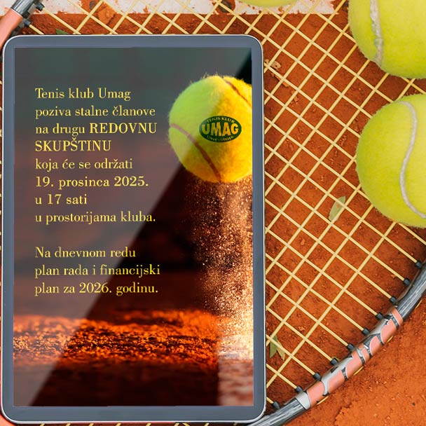 Druga redovna skupština TK Umag – poziv članovima